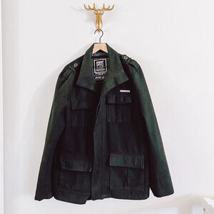 Paper Denim & Cloth Men's Black Coat Size XXLarge